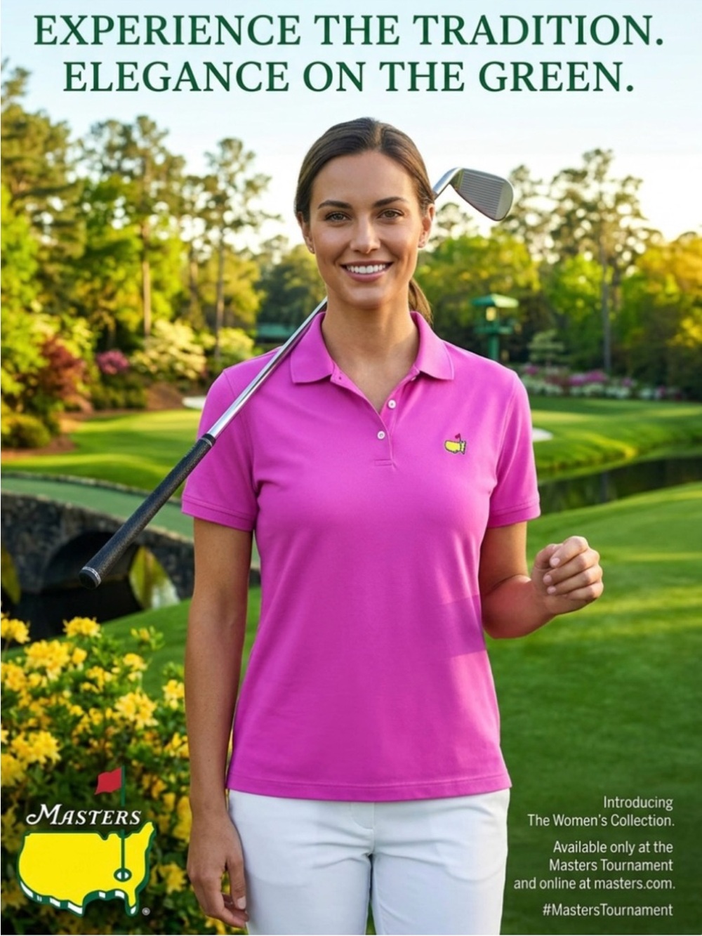 Women’s Masters Pink Polo Shirt ~ Size XL (fits like a L)